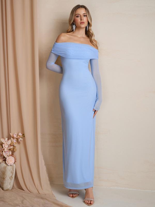 DARCIE™ - Off Shoulder Ruched Sequin Bodycon Evening Gown