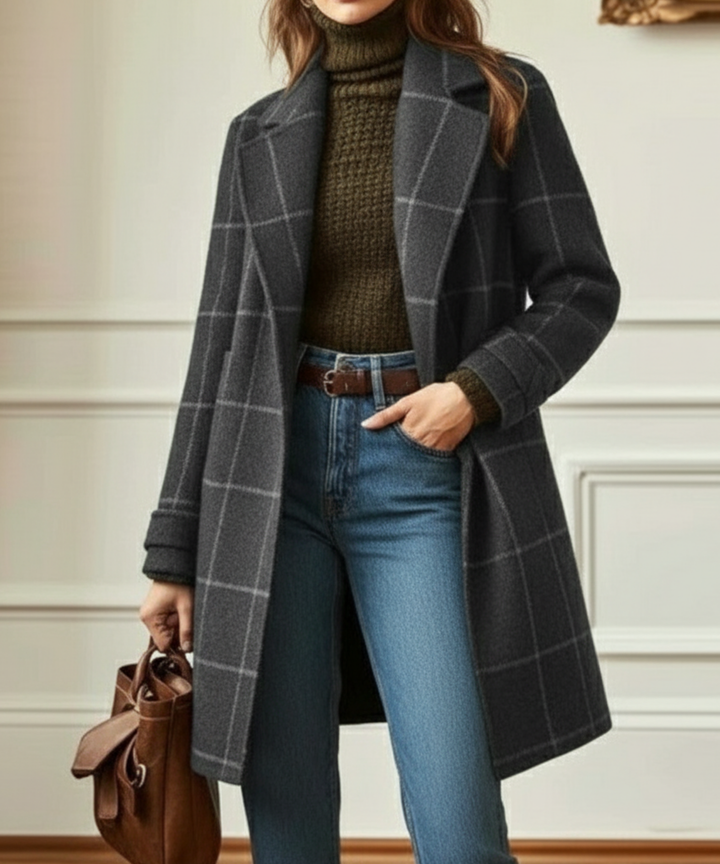 Oxford | Wool Check Coat