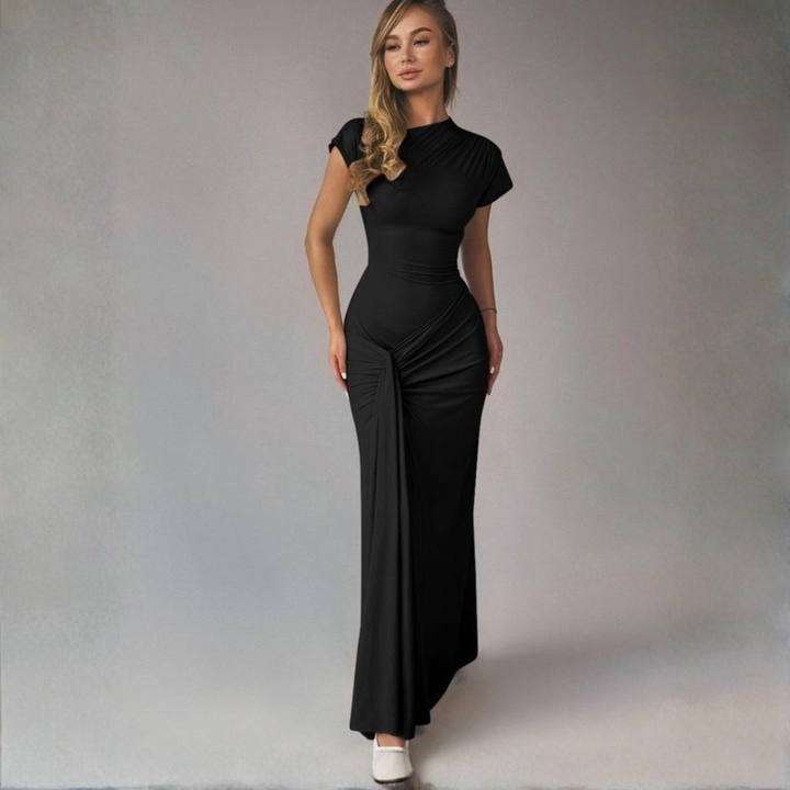 LOLA™ - Elegant Wrap Ruched Bodycon Formal Dress