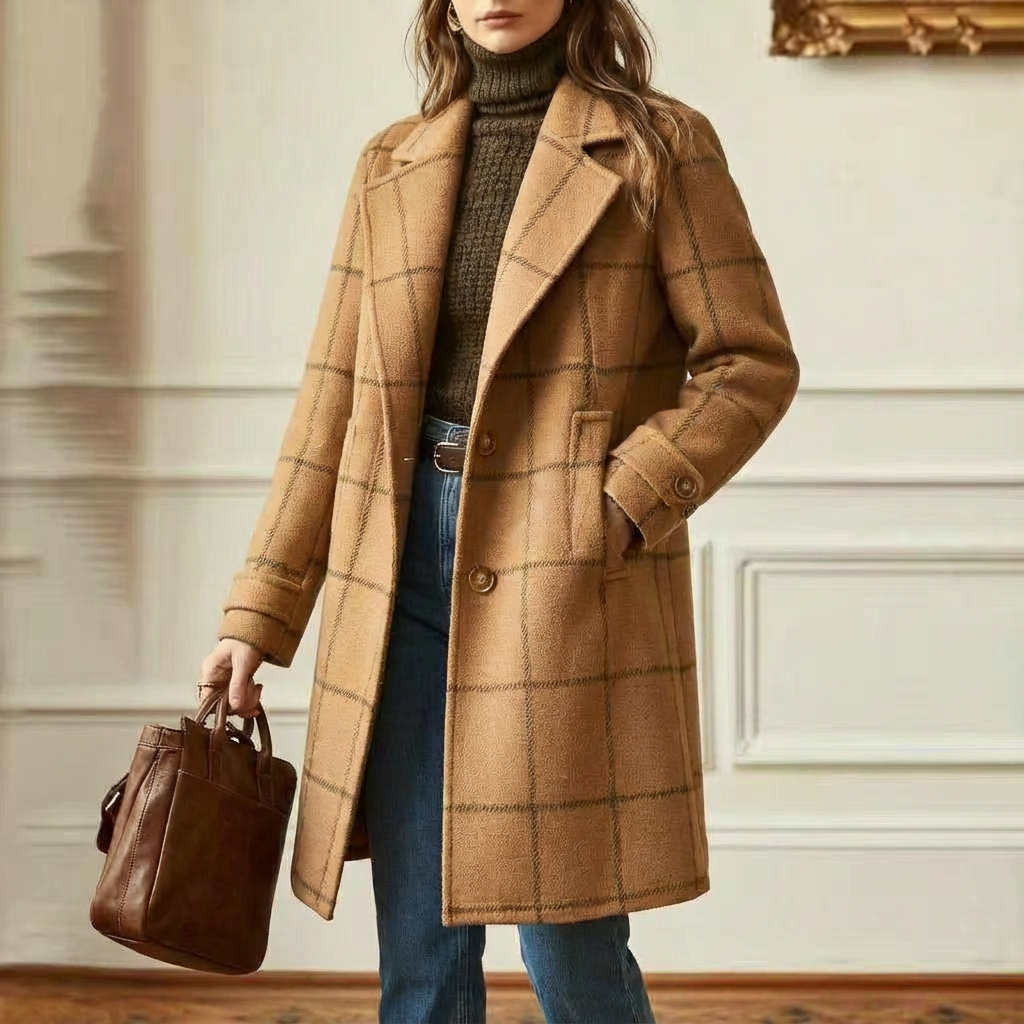 Oxford | Wool Check Coat