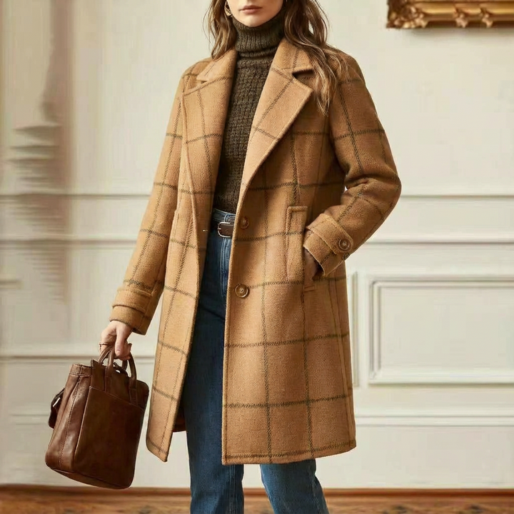 Oxford | Wool Check Coat