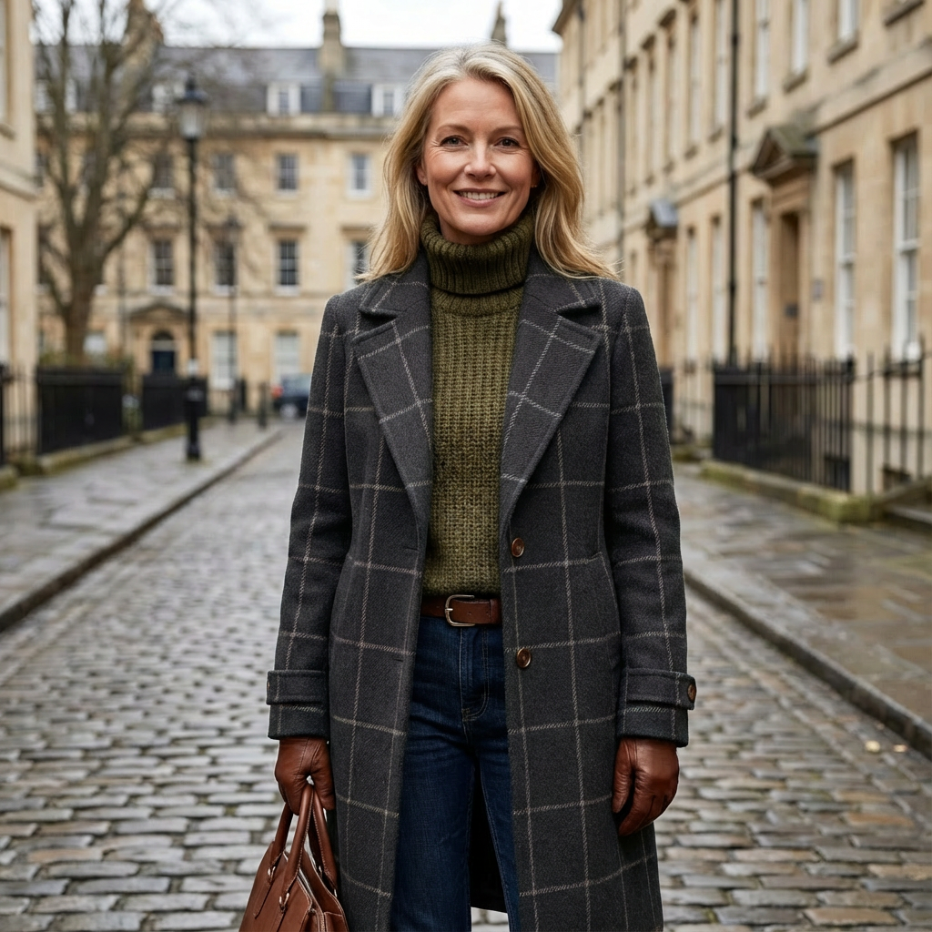 Oxford | Wool Check Coat