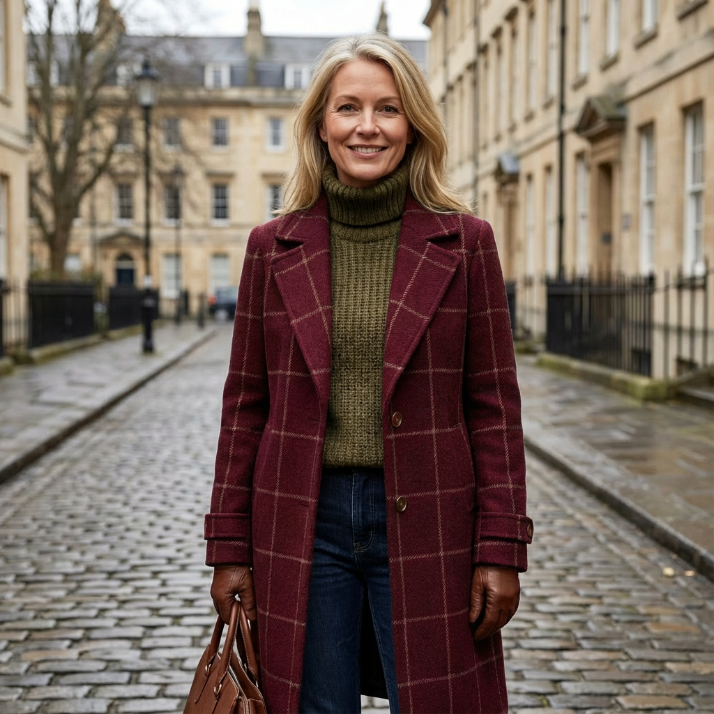 Oxford | Wool Check Coat