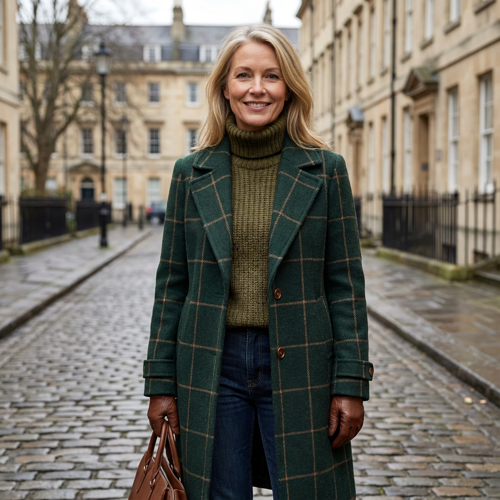 Oxford | Wool Check Coat