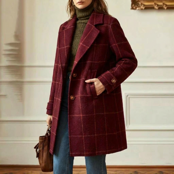 Oxford | Wool Check Coat