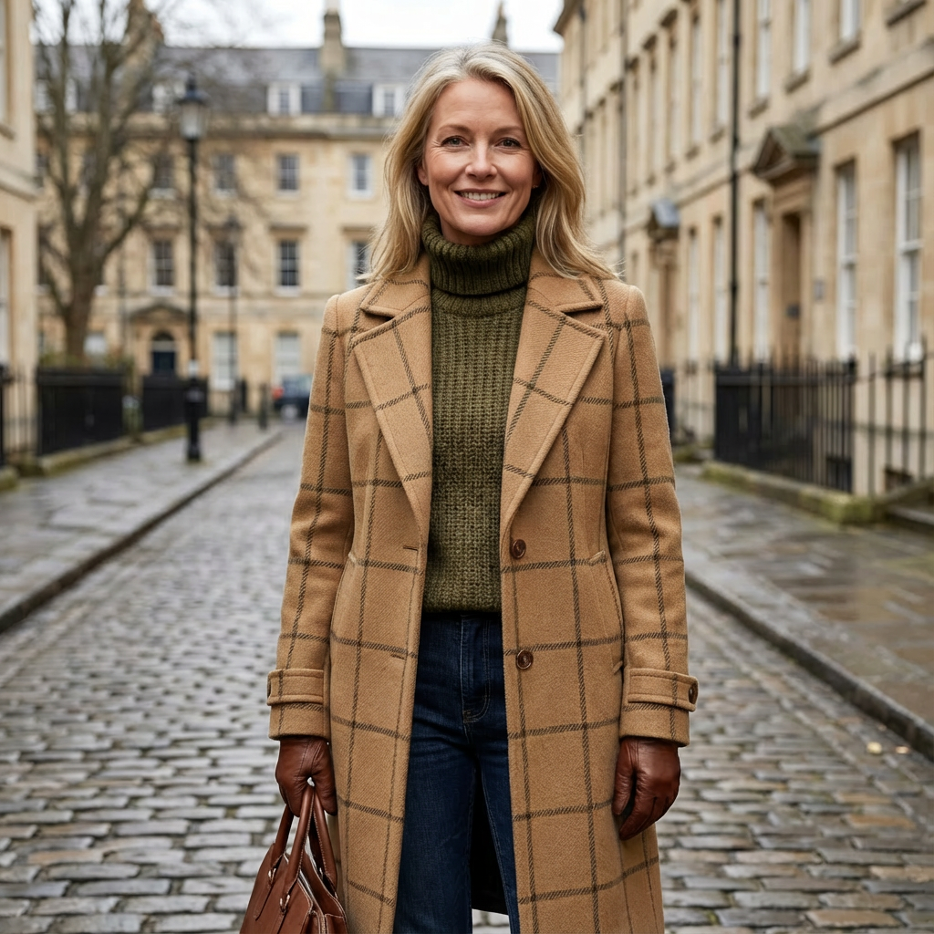 Oxford | Wool Check Coat