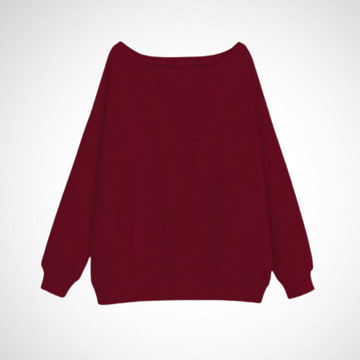 DIVECA™ - Casual Scoop Neck Long Sleeve Sweater