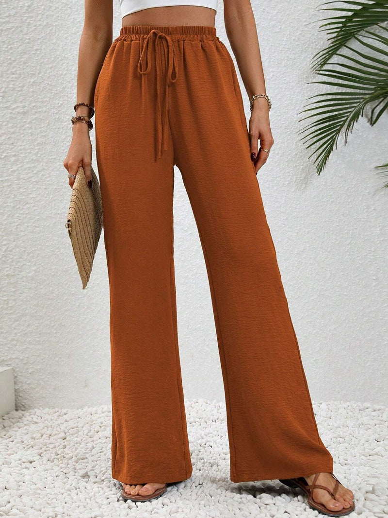 NIKU™ - Casual Wide Leg Drawstring Pants