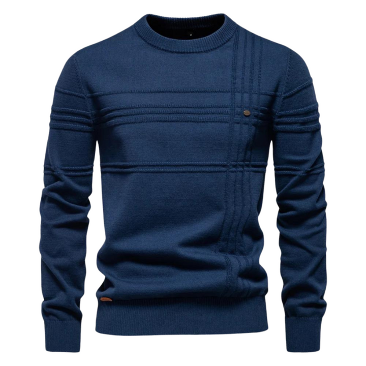Bryson | Cotton Men's Sweater With Stripe Design