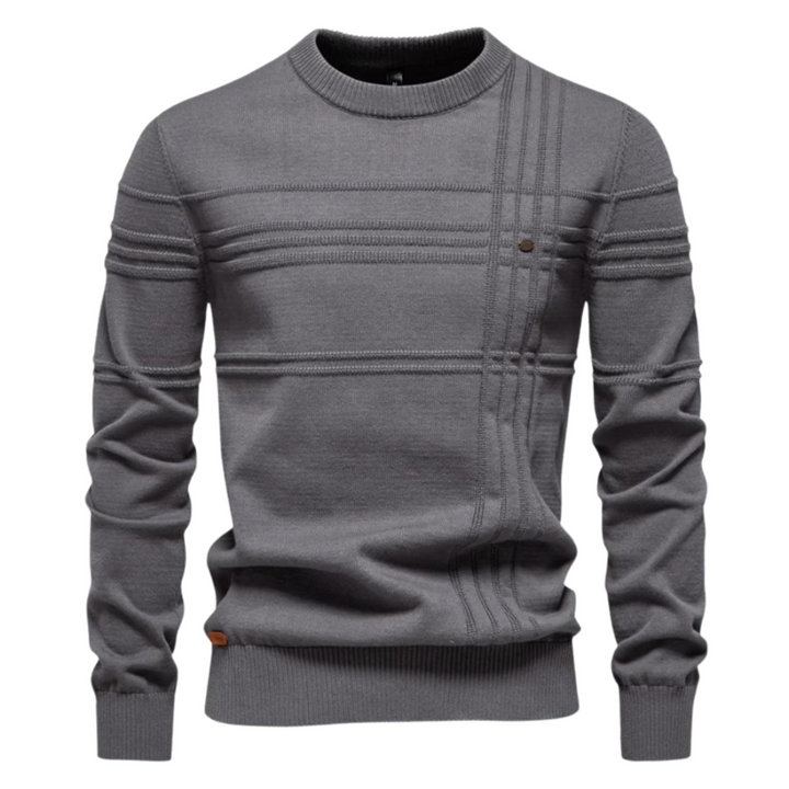 Bryson | Cotton Men's Sweater With Stripe Design