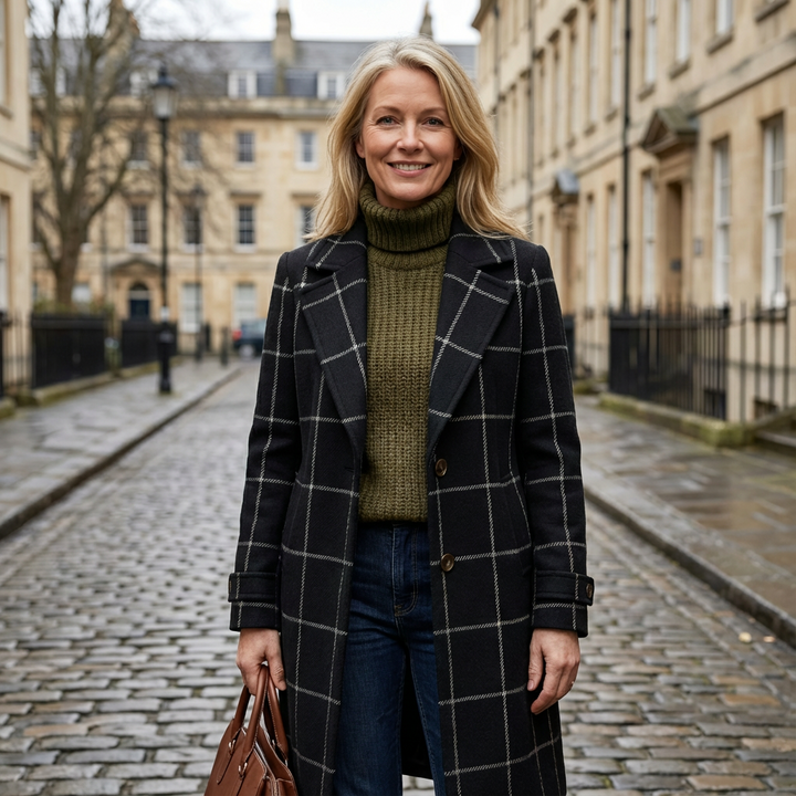 Oxford | Wool Check Coat